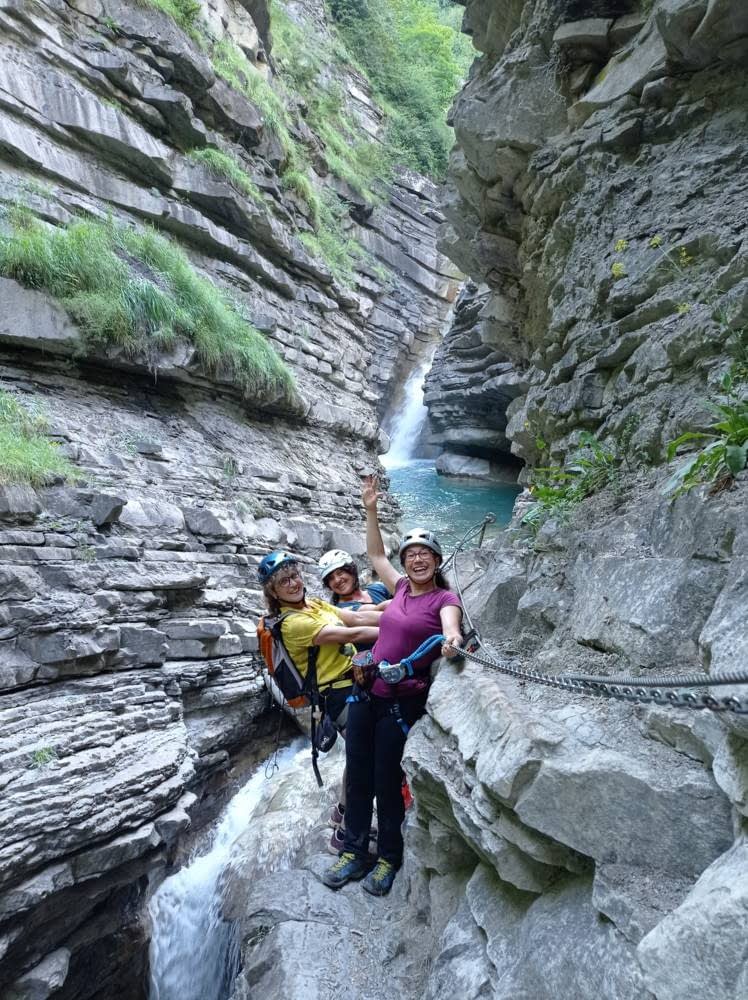 Vía Ferrata de Sorrosal guiado en el Pirineo Aragonés